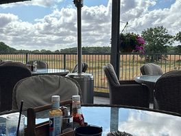Breakfast on the cafe balcony