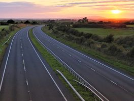 Nearby campsite, a bridge across a55. you can find amazing sunset when meet good weather