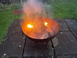 Roaring fire