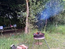 Campfire provided and wood, fire lighters and marshmallows available to buy