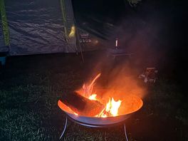 Can use the fire pits and buy logs from the pub