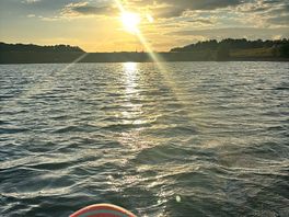 Sunset from the paddle board