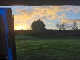 Sunrise on an autumn morning.