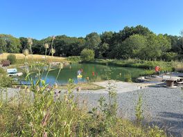 View of the lake.