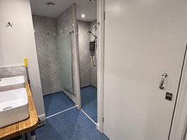 Toilet and showers