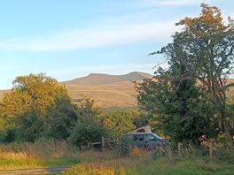 View of peaks from campsite