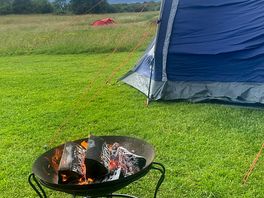 Peaceful campfire