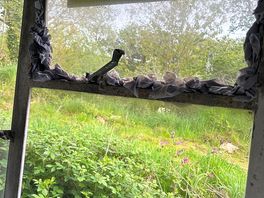Windows had tissues stuffed around the openings to stop draughts