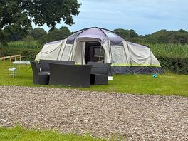 Tent set up ready to go
