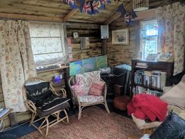 One end of the summer house