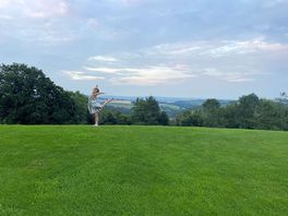 The lawns at dusk