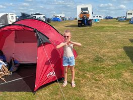 Got the tent up