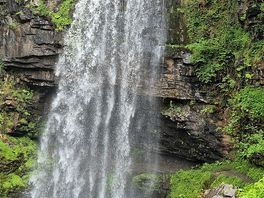 Waterfall near by.