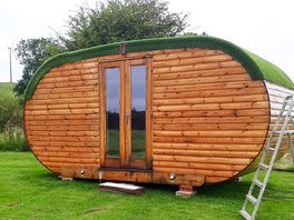 Camping pod exterior