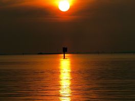 Sunset from the sea wall