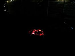 At night.