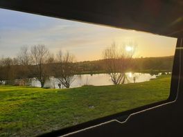 Lovely sunset over the lake