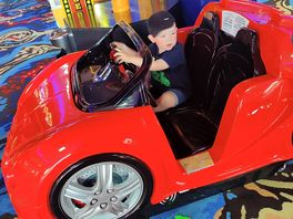 Loves his race cars!