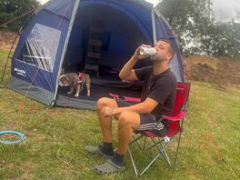 Well deserved beer for the main man