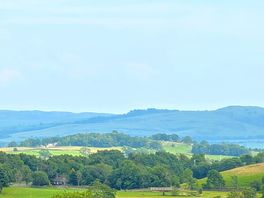 View over hills from on of the highest pitches