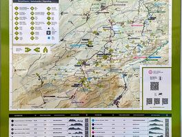 A variety of walks all clearly labelled