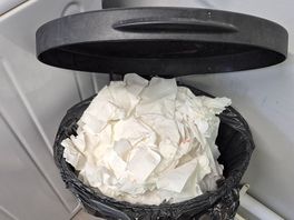 Bin was like this on arrival until the morning we left