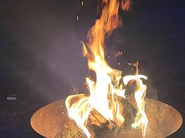 Fire pits provided and a good stock of firewood. bag of fire wood comes with kindling.