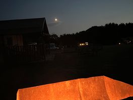 We hired a fire pit and it added to our camping experience