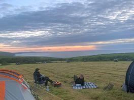 View from field we camped in, one of best i’ve had in a while