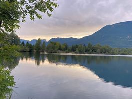Sunset over lac de courages