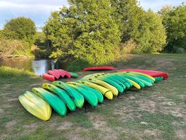 Kayaks at the ready