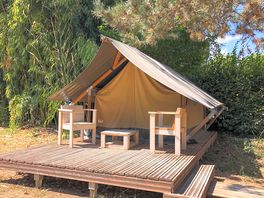 Safari tent exterior