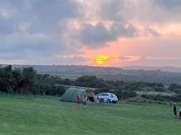 Sunset view from out tent