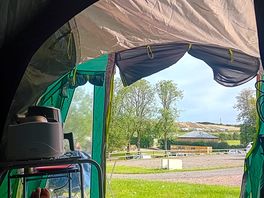 Relaxing view from the tent