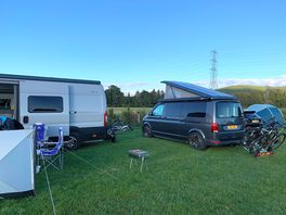 We were able to park next to friends easily.