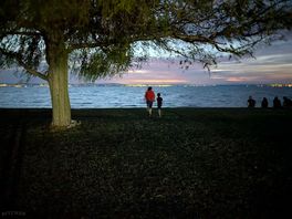 Lake next to the camping