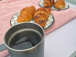 Freshly baked pastries from nearby.