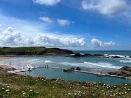The beach only 10 minutes drive away.