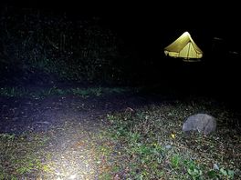 Camp site from toilet/ pathshower