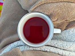 Enjoying tea evening