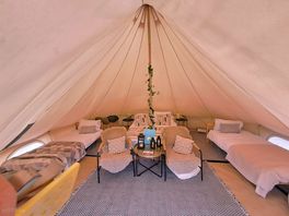 Bell tent interior