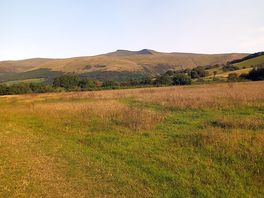 Beautiful sunny pen y fan view