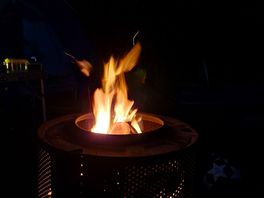 Fire and toasting marshmallows
