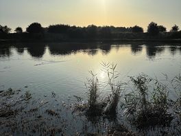 Beautiful evening by the lake
