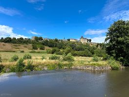 Stunning view from the village along the river to the chateau.