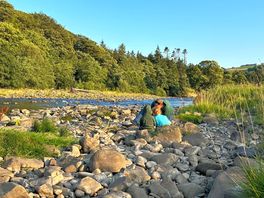 Private section of river across the road from the farm