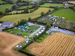 Picture from the air of the campsite