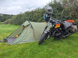 We traveled by bike.