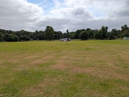 Touring caravan pitch at cooll camping