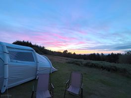Sunset at our pitch